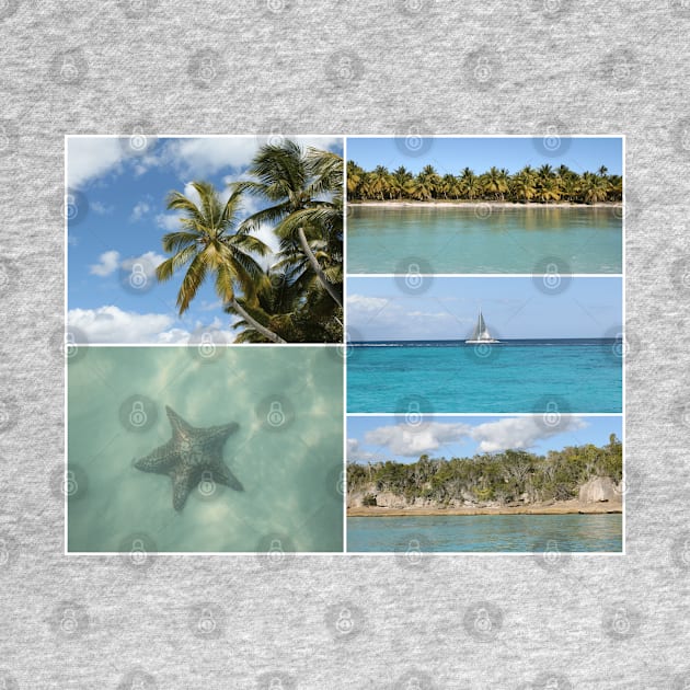 Caribbean Travel Vacation Photo Collage by Christine aka stine1